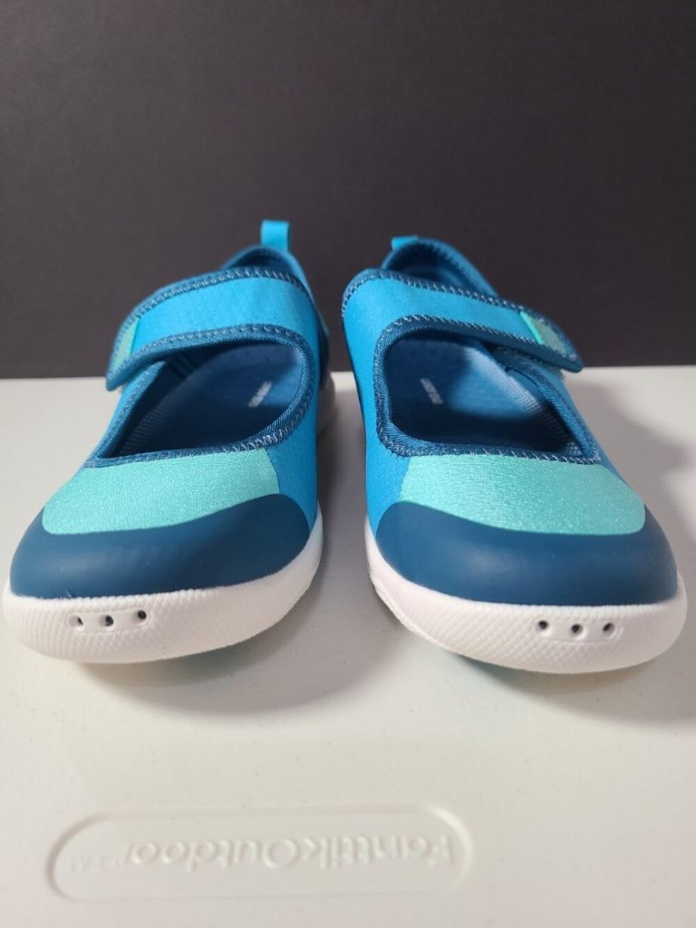 Lands End Water Shoes Womens Size 7B Teal Blue with Black Trim - Picture 6 of 13